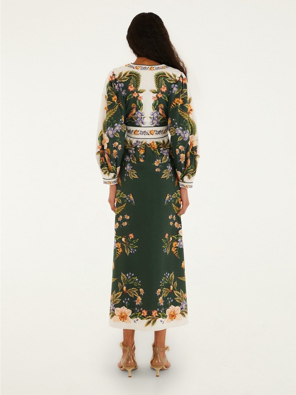 Farm Rio: Green Nature V Neck Buttoned
Maxi Dress - Picture 4 of 10